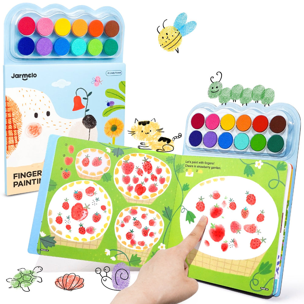 Jar Melo Finger Painting- A Lively Forest Book-Arts & Crafts-Jarmelo-Toycra