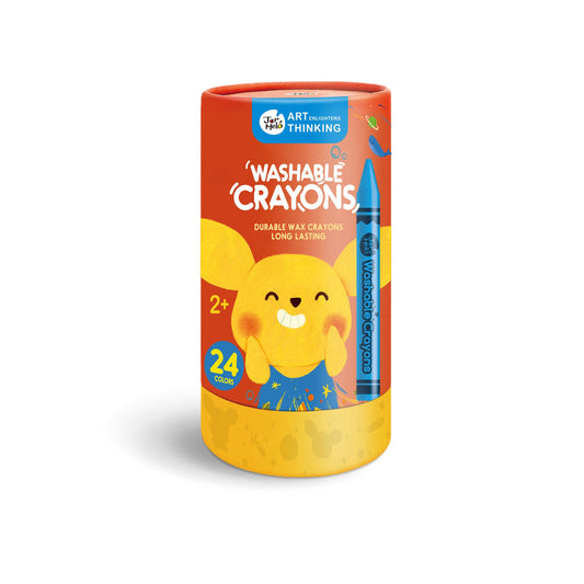 Jar Melo Washable Crayons -24 Colors-Arts & Crafts-Jarmelo-Toycra