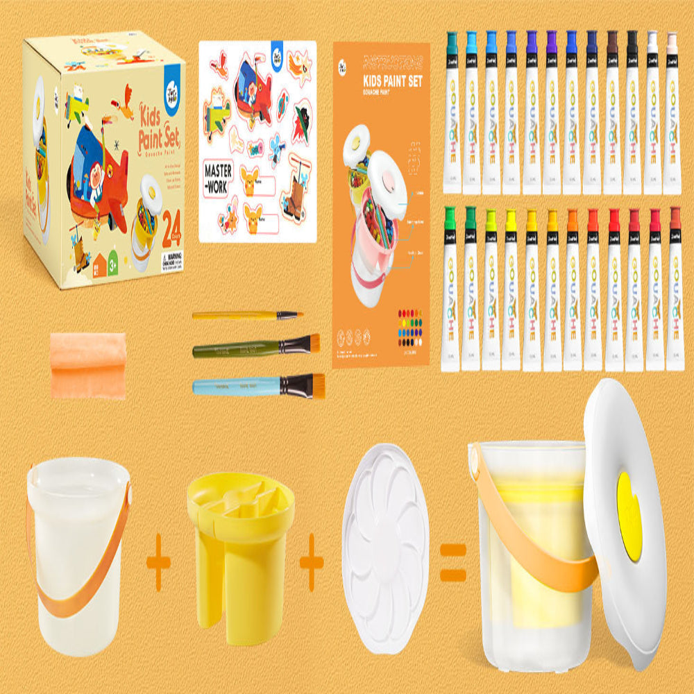Jar Melo Washable Kids Paint Set - Gouache Paint-Arts & Crafts-Jarmelo-Toycra