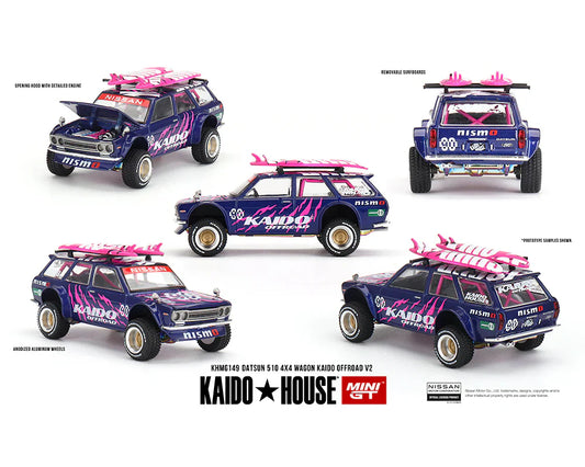 Mini GT  Kaido House Datsun 510 4×4 Wagon Kaido Offroad V2