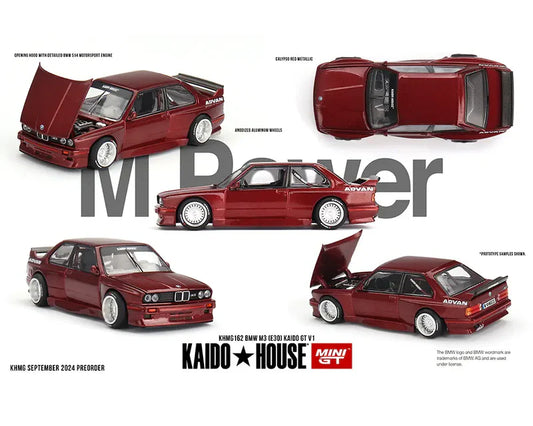 Kaido House x Mini GT 1:64 BMW M3 (E30) Kaido GT V1 – M Red - KHMG162
