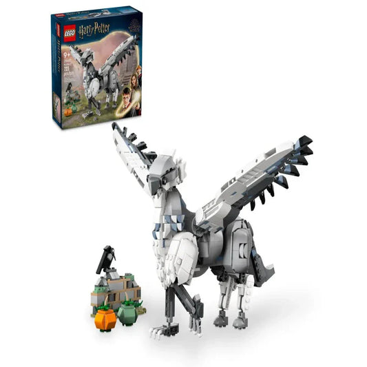 LEGO Harry Potter Buckbeak (76427) set featuring a detailed, posable model of Buckbeak the Hippogriff—ideal for display and imaginative play.