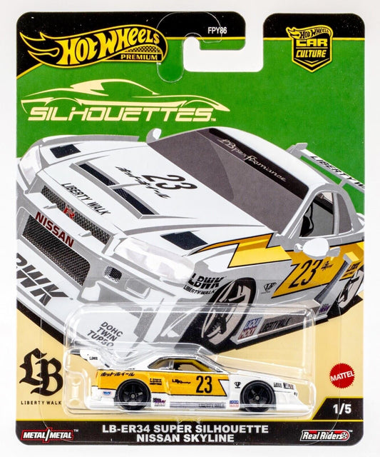 Hot Wheels Premium Car Culture LB-ER34 Super Silhouette Nissan Skyline