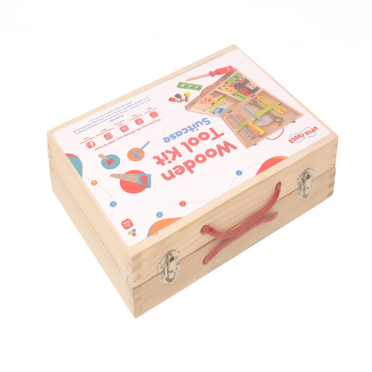Open Ended Wooden Toolkit Suitcase-Pretend Play-Open Ended-Toycra