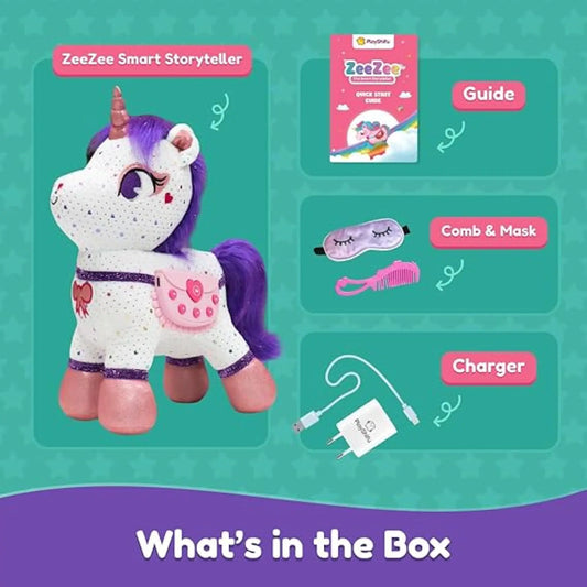Playshifu ZeeZee The Smart Storyteller - Bluetooth Interactive Learning Toy for Kids
