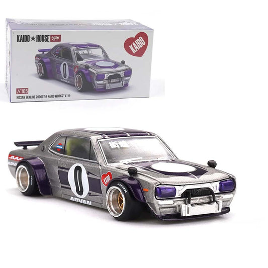 Mini GT 1/64 Nissan Skyline GT-R 2000GT-R (KPGC10) Kaido Works V1 Diecast Scale Model Car