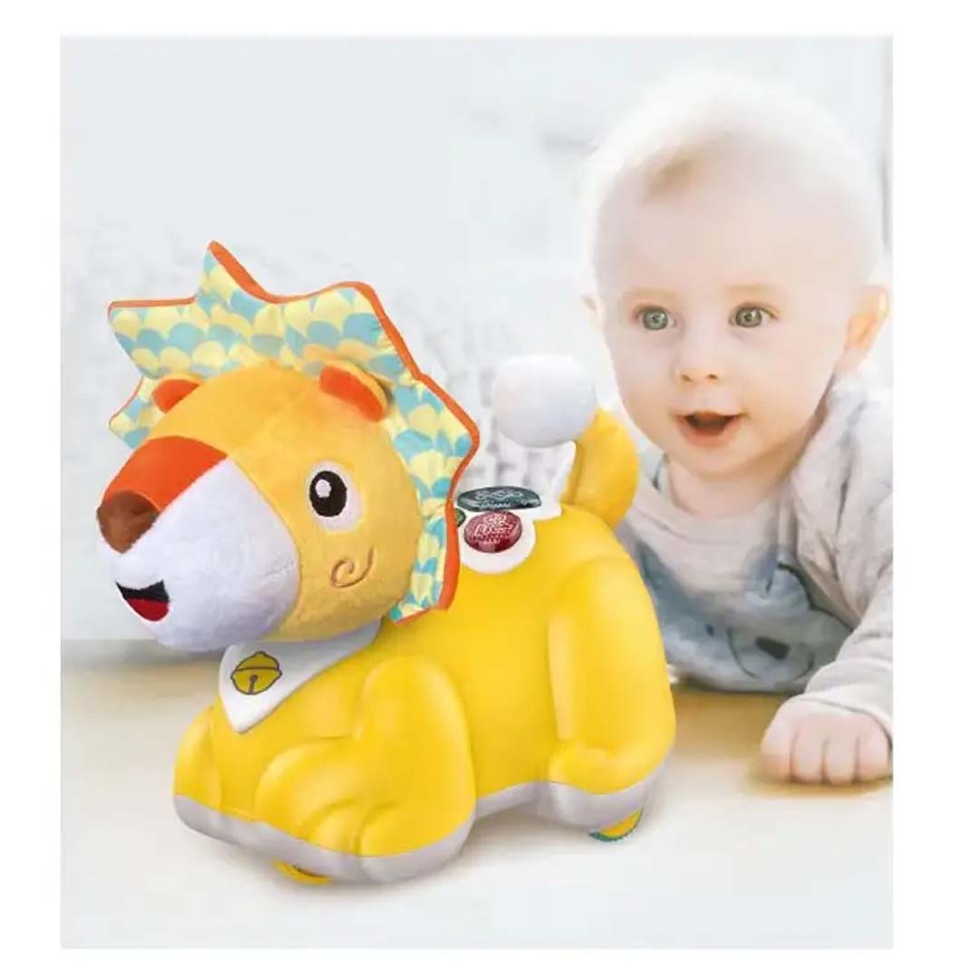 Crawl & Learn Baby Infant Toy – Animal Buddy with ABC Songs, 3 Fun Melodies, 4 Sound Effects & Animal Sounds for Early Learning Fun!