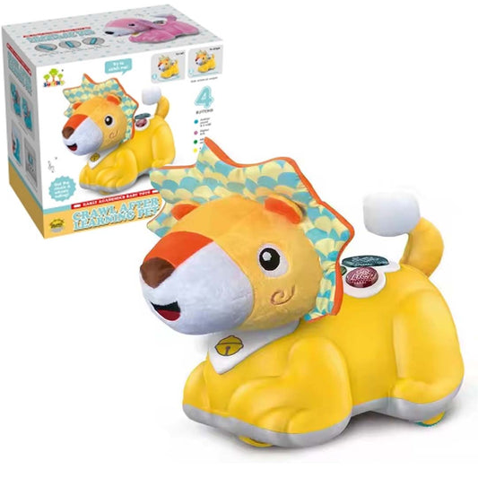 Crawl & Learn Baby Infant Toy – Animal Buddy with ABC Songs, 3 Fun Melodies, 4 Sound Effects & Animal Sounds for Early Learning Fun!