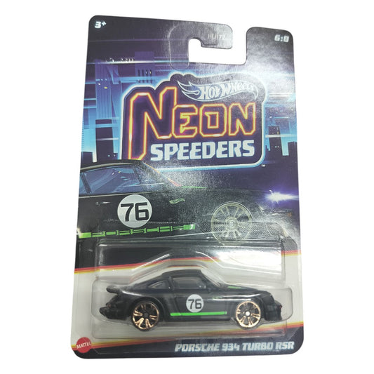 Hot Wheels PORSCHE 934 TURBO RSR  Neon Speeders 1:64 Scale Die-Cast Vehicle