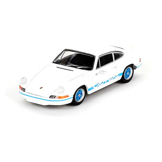 MINI GT 715: Porsche 911 Carrera RS 2.7 Grand Prix White with Blue Livery