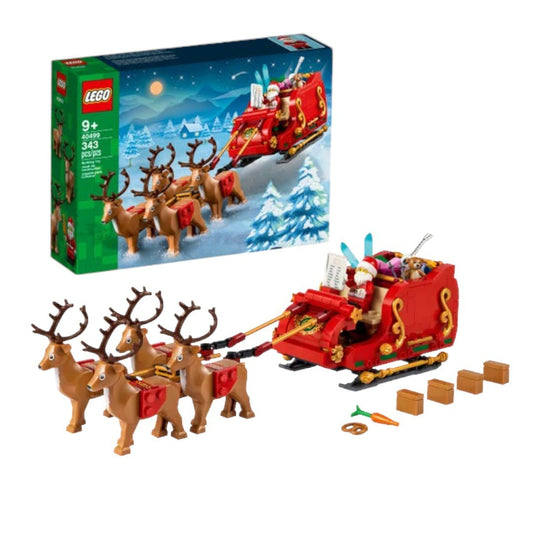 LEGO 40499 Santa’s Sleigh – 343 Pieces, Christmas Building Set for Age 9+
