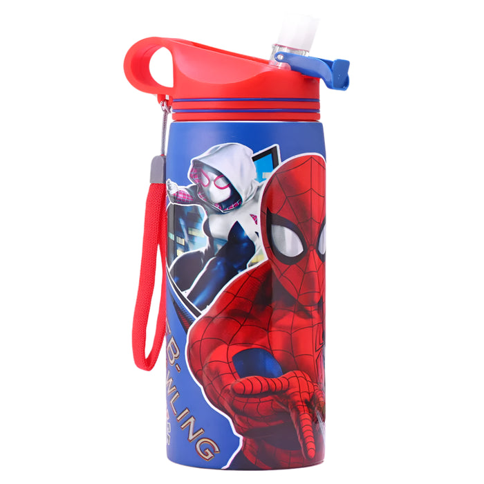 Striders Spider-Man Printed Stainless Steel Sipper Bottle - 700Ml