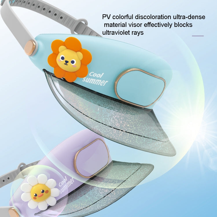 Bladeless Fan Hat – Cool, Cute & USB Powered - Sun Lion