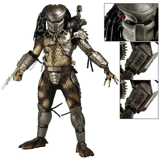 NECA Jungle Hunter Predator 1/4 scale action figure with LED lights and detailed armor from the 1987 movie.