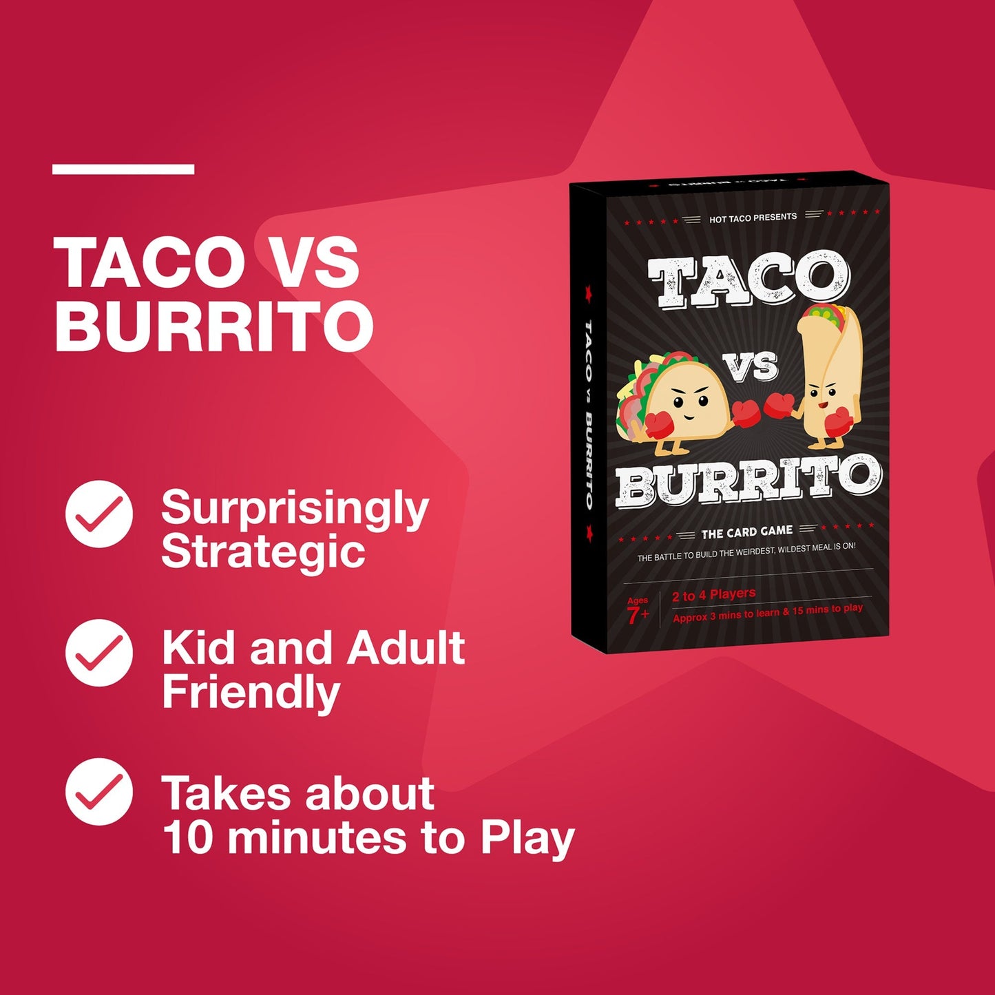 Taco vs Burrito Card Game