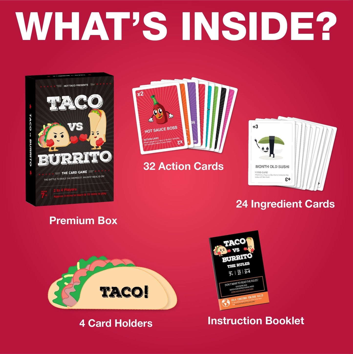 Taco vs Burrito Card Game