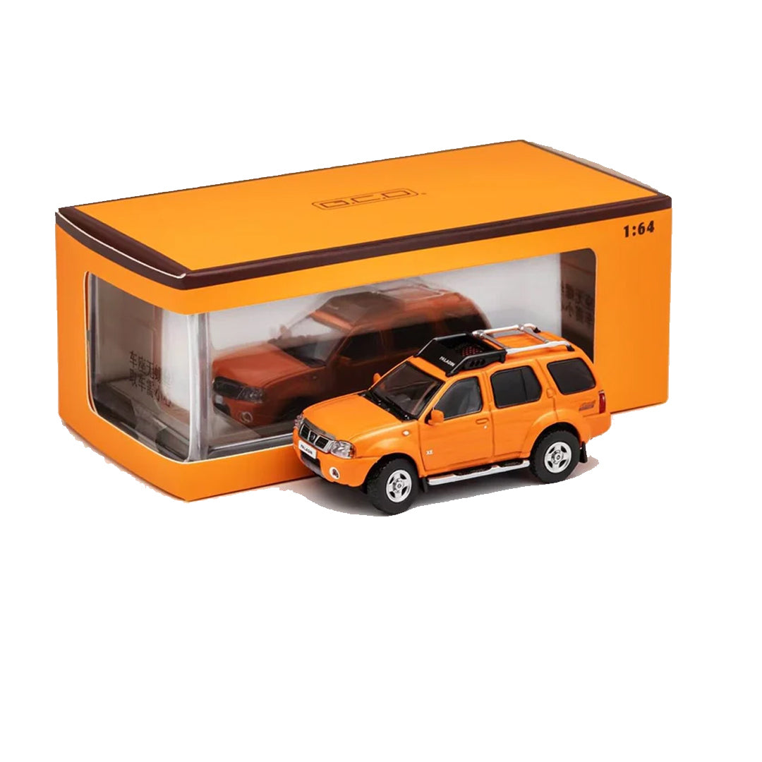 GCD 1:64 Nissan Paladin Off-Road Orange | Premium Diecast SUV Model Car | High-Detail Collectible 4x4 Miniature