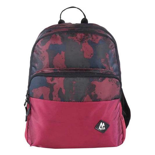 Mike Indigo Maroon Backpack (MK11001775) with spacious compartments and stylish, durable design

