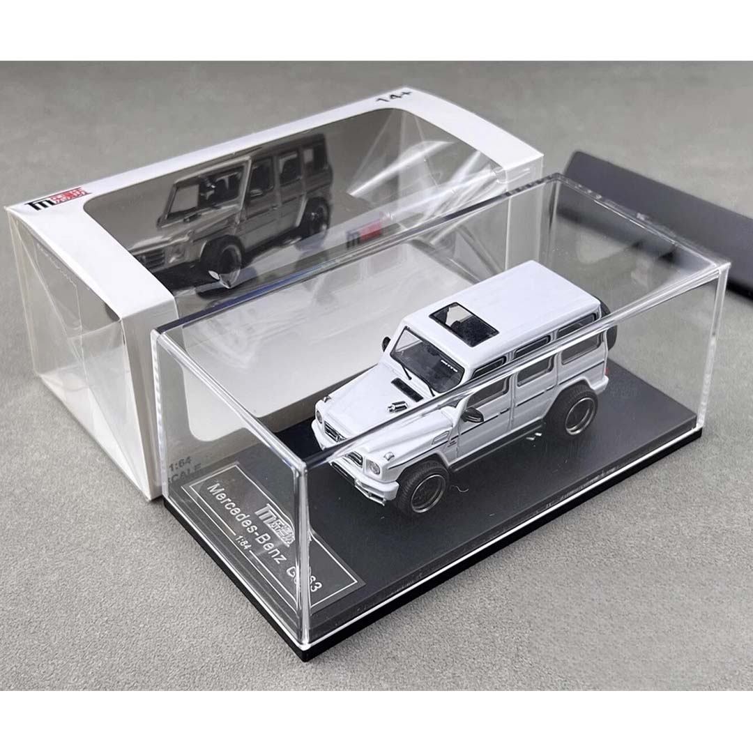 LMF 1/64 Scale Mercedes-Benz G63 White Diecast Car Model Toy Collection Gift