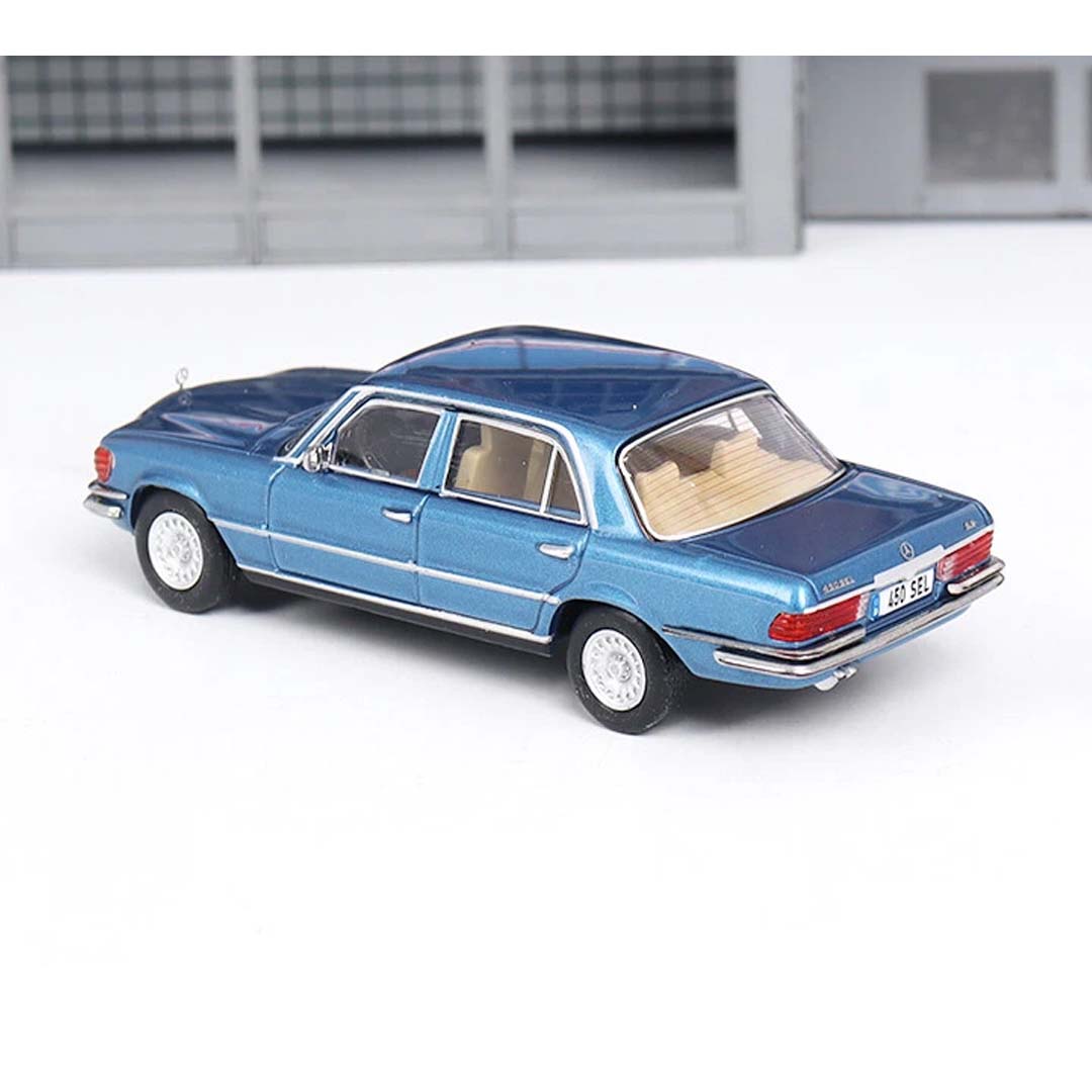 Maxwell 1:64 Gen.5 Mercedes Benz S-Class 450SEL W116 Model Diecast Alloy Car - Blue