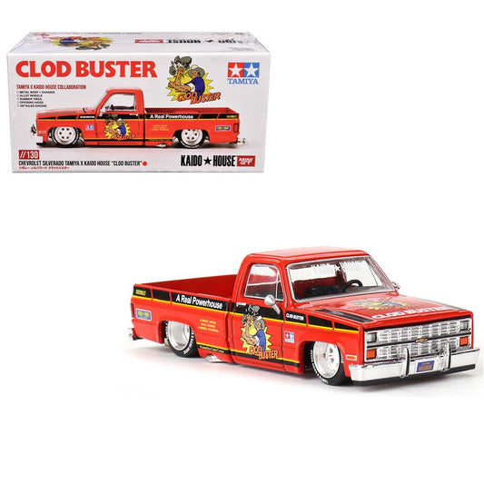 Kaido House x Mini GT KHMG130 – Chevrolet Silverado Pickup “Clod Buster” (1:64 Die-Cast Model)