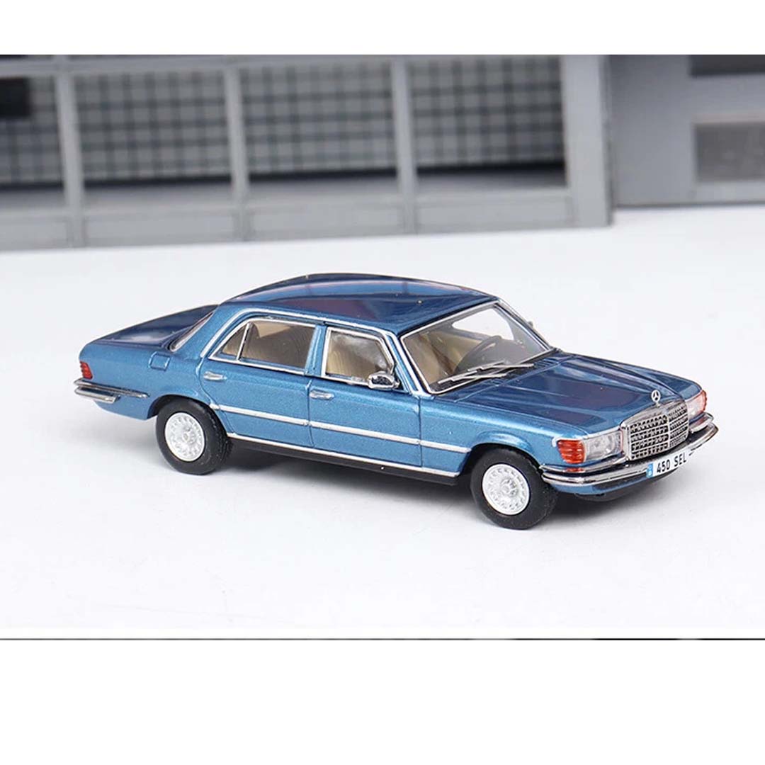 Maxwell 1:64 Gen.5 Mercedes Benz S-Class 450SEL W116 Model Diecast Alloy Car - Blue