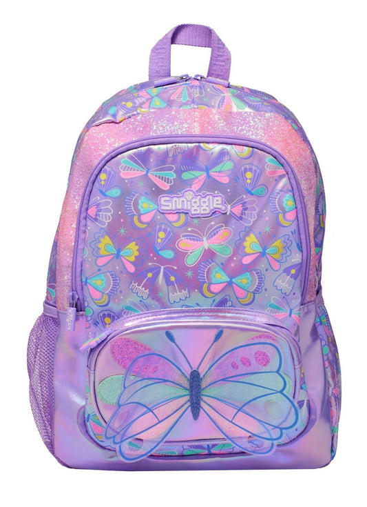 Smiggle Butterfly School Bag – colorful and stylish 16-inch backpack for kids

