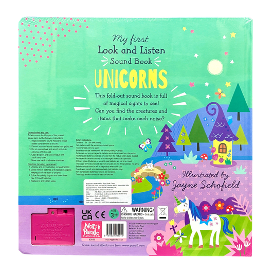Unicorns My First Look and Listen - Sound Book by North Parade