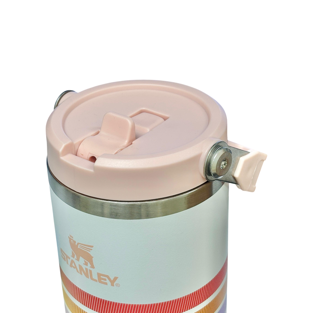 Stanley IceFlow™ Flip Straw Tumbler | 887ml with Straw for Water (30 oz) (White)