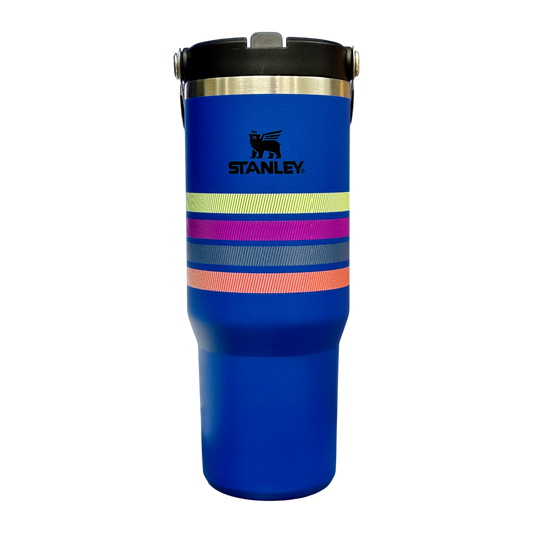 Stanley IceFlow™ Flip Straw Tumbler | 887ml with Straw for Water (30 oz) (Dark Blue)