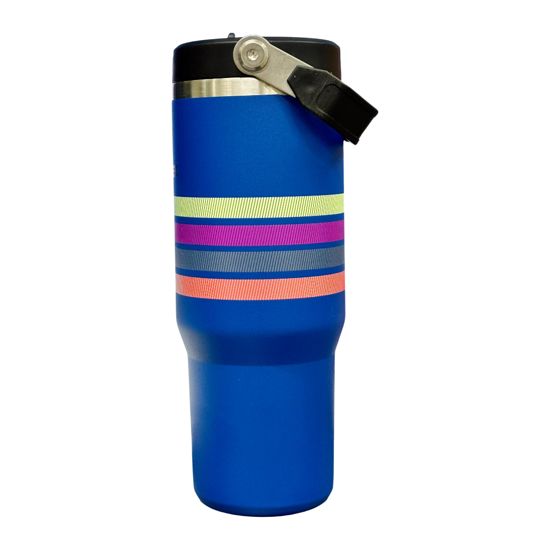 Stanley IceFlow™ Flip Straw Tumbler | 887ml with Straw for Water (30 oz) (Dark Blue)