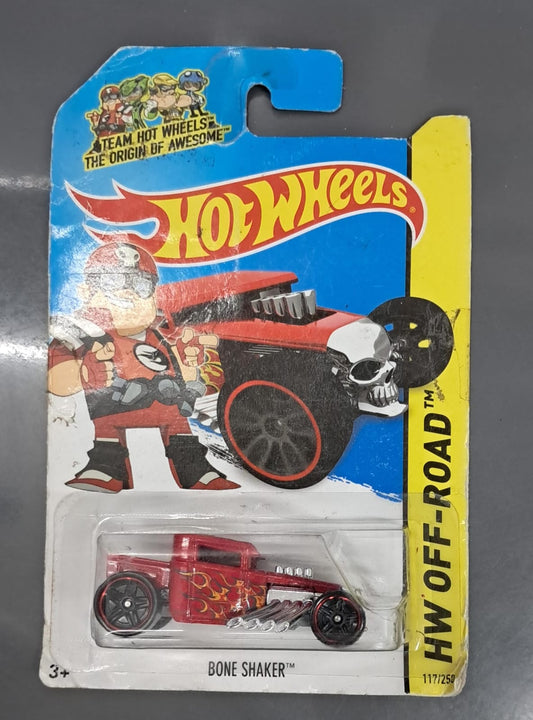 Hot Wheels - 2014 HW Off-Road  - Bone Shaker ( Card Damage )