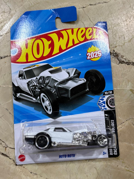 Hot Wheels Hoto Roto – White Edition | 2025 Mainline | Rod Squad Series |