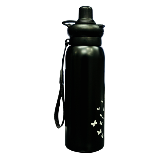 Starbucks Dual-Sip Insulated Bottle for Hot & Cold Drinks 500 ML (Black)