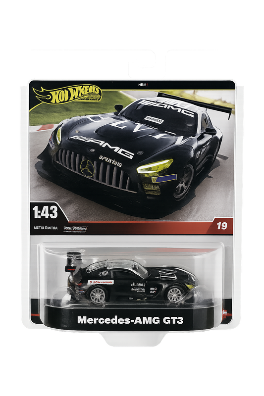 Hot Wheels Premium Mercedes-AMG GT3 Race Car | 1:43 Scale Die-Cast Model