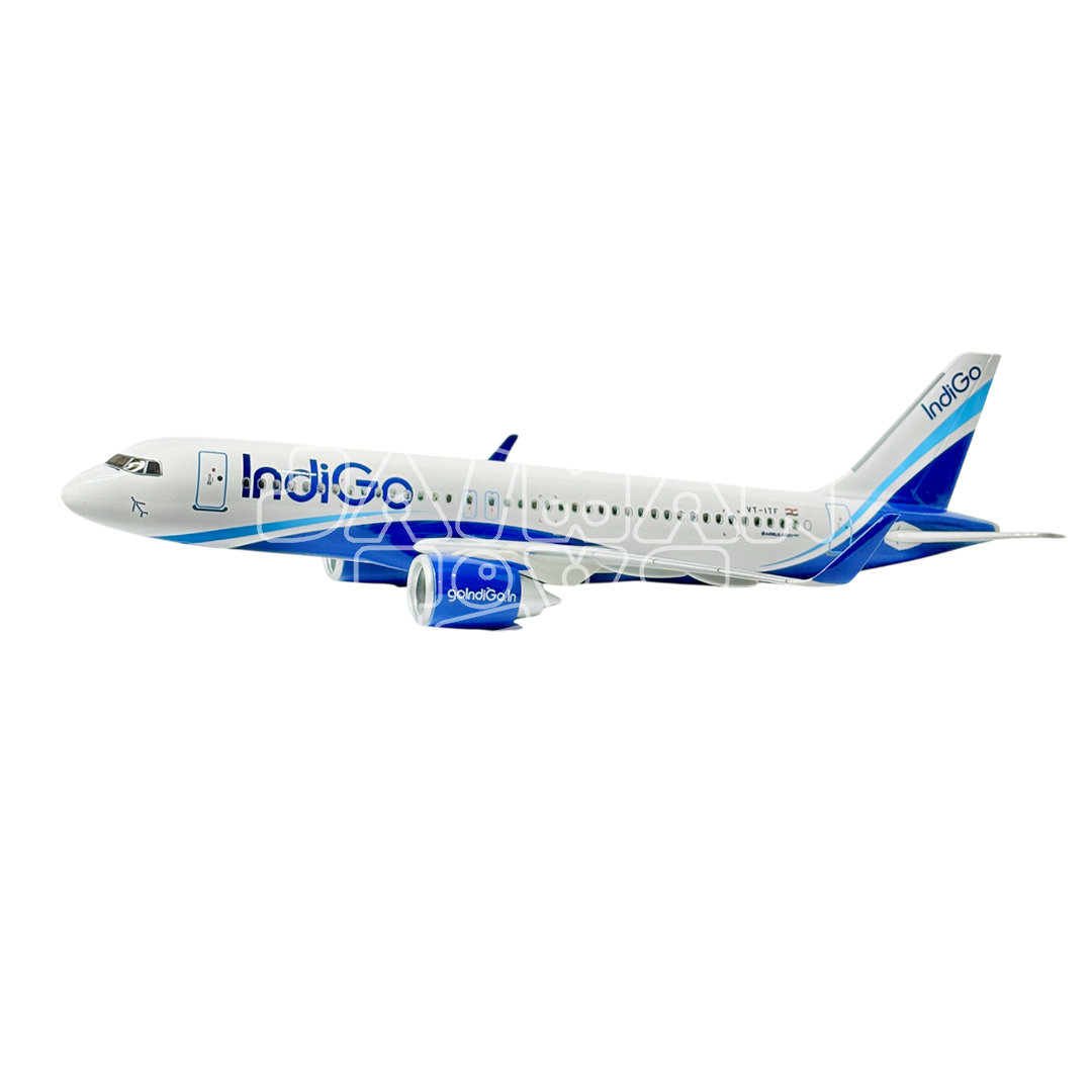Diecast Aeroplane Display Display Model Airplane: Indigo A320 46 cm