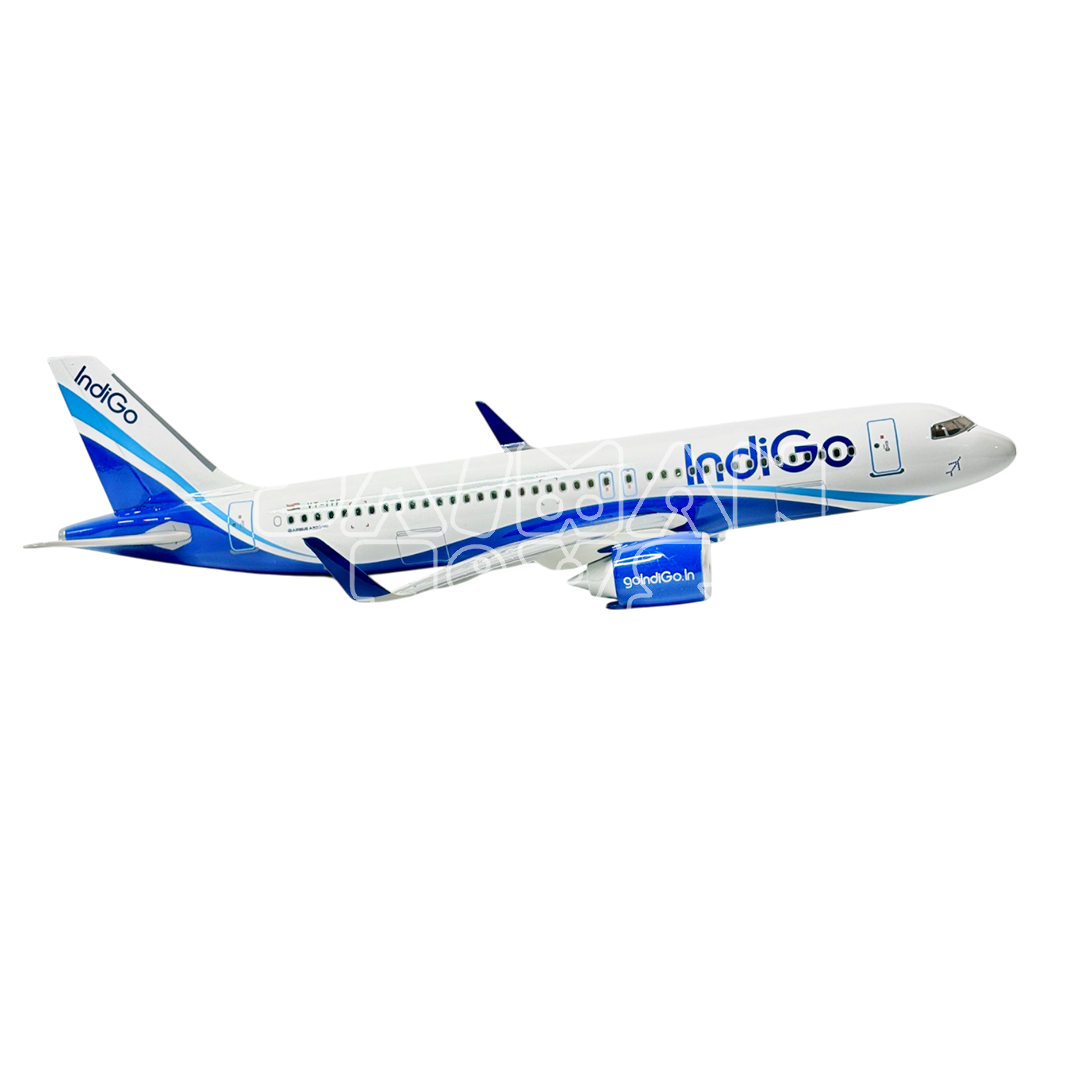 Diecast Aeroplane Display Display Model Airplane: Indigo A320 46 cm