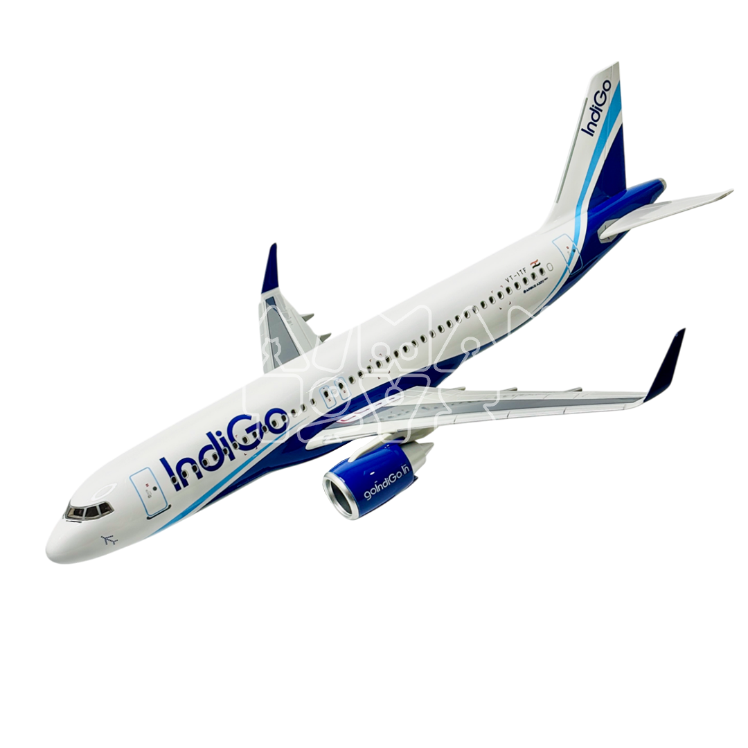 Diecast Aeroplane Display Display Model Airplane: Indigo A320 46 cm