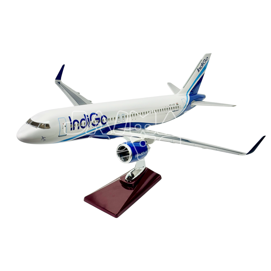 Diecast Aeroplane Display Display Model Airplane: Indigo A320 46 cm