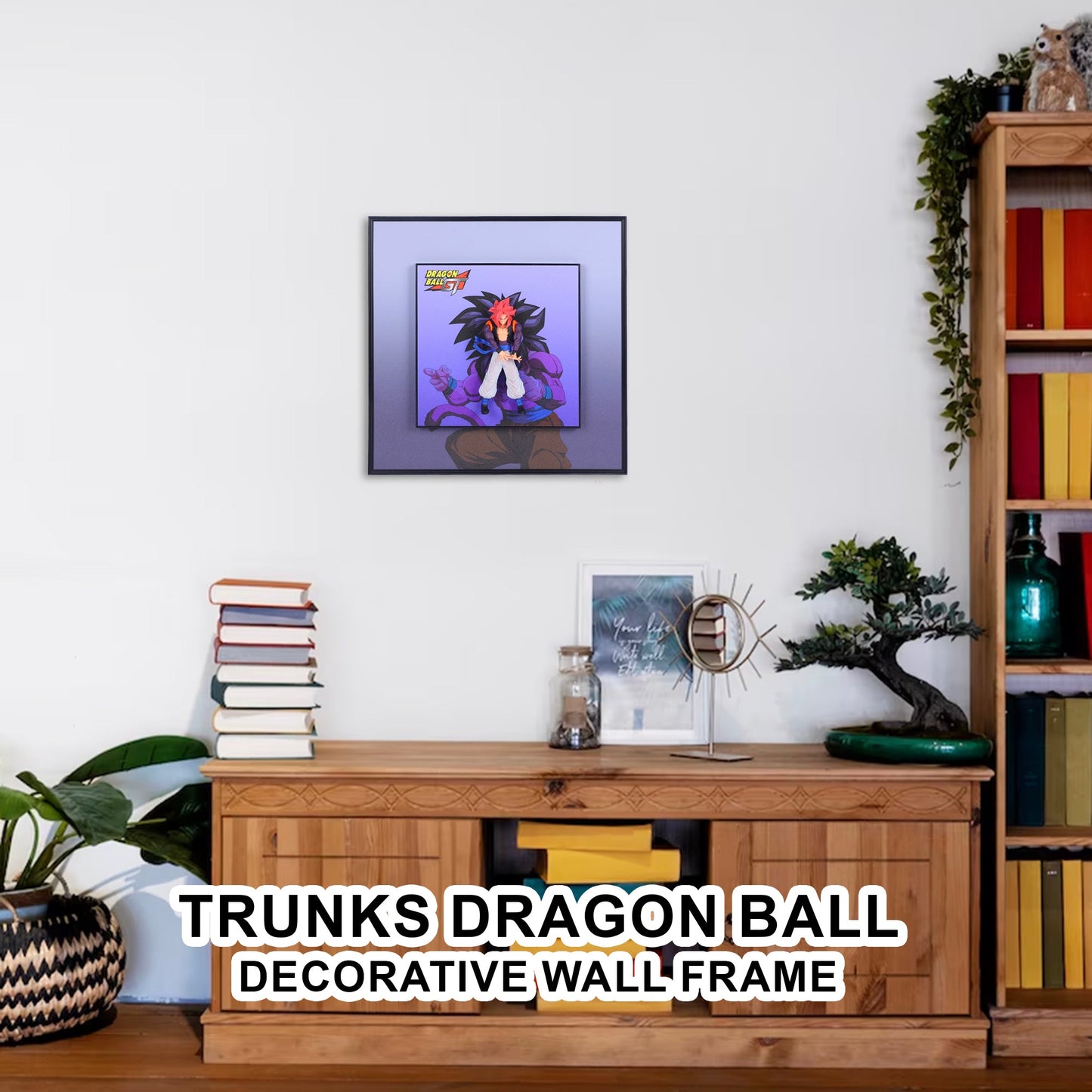 3D Goku From Dragon Ball Decorative Wall Frames – 40x40 cm | Dynamic Superhero Wall Art for Collector