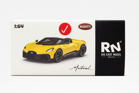 Bugatti Mistral – 1:64 Scale Die-Cast Model (RW Series)