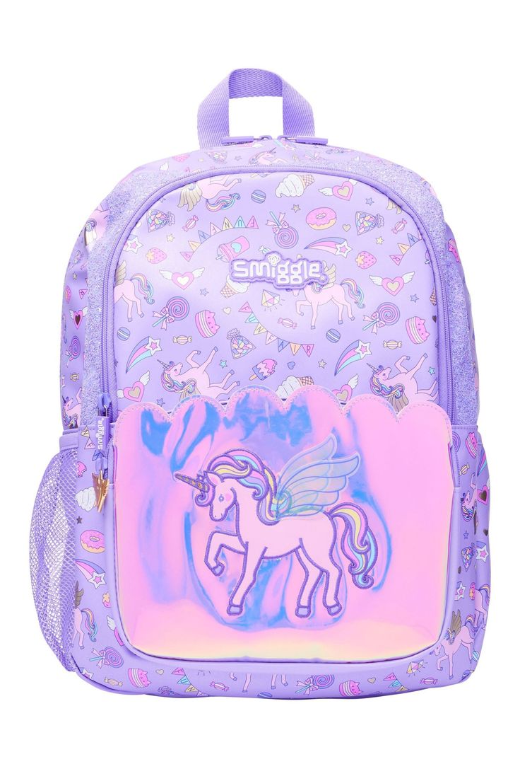 Smiggle Unicorn 16-inch colorful and stylish school backpack for kids

