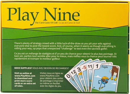 Play Nine, The Card Game of Golf Board Game