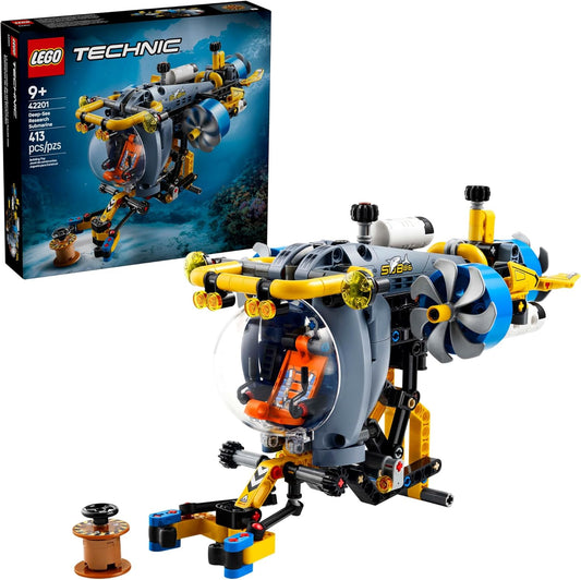 LEGO 42201 Technic Deep-Sea Research Submarine Ocean Exploration Building Set
