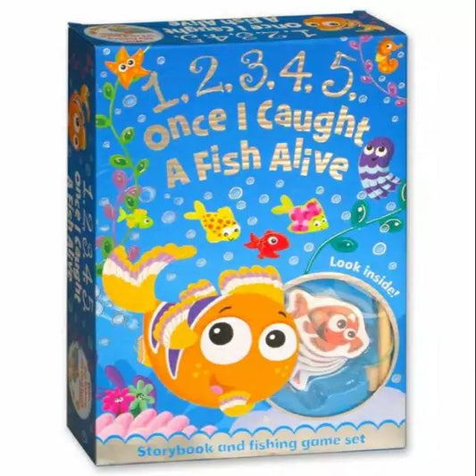 1 2 3 4 5 Once I Caught a Fish Alive Storybook and Fishing Game Set by Igloo Books