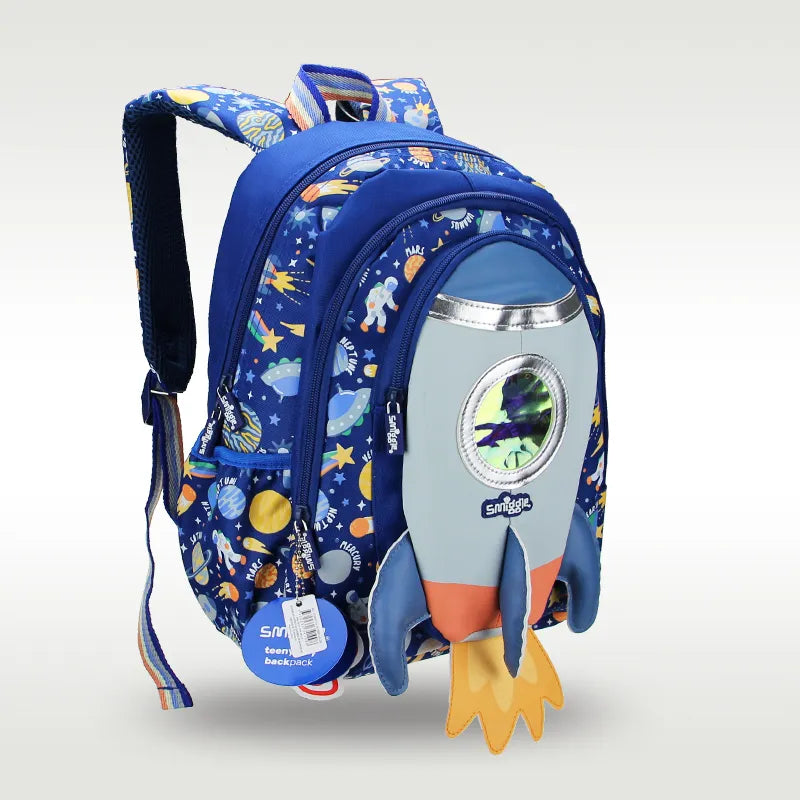 Smiggle School Bag : Rocket Colorful & Stylish 14 Inch Backpack for Kids
