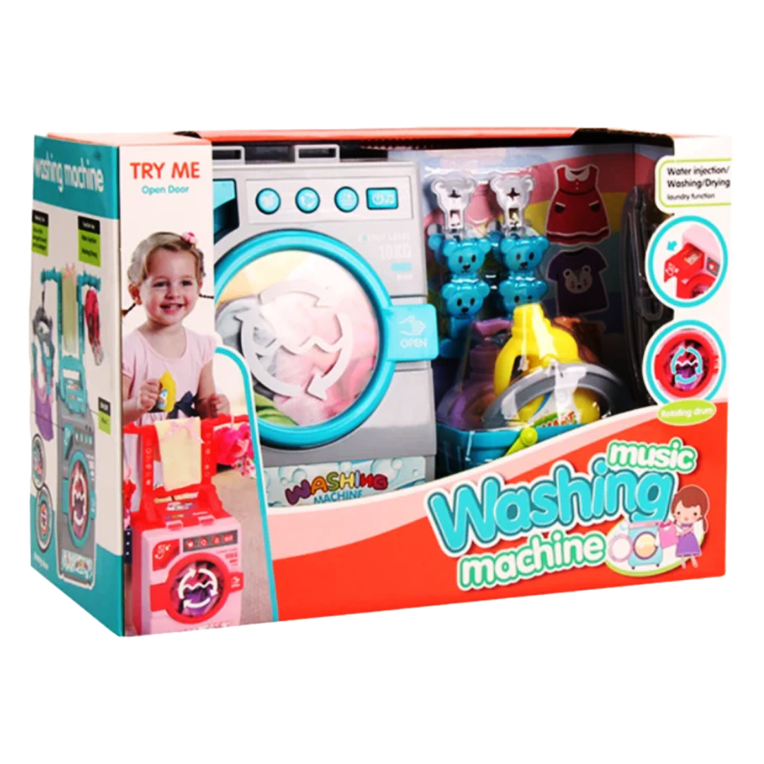 Children's Washing Machine Toy Simulation Dress up Mini Washing Machine Toy With Music