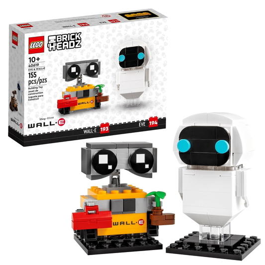 LEGO 40619 BrickHeadz Wall-E & Eve – 155 Pieces Building Set
