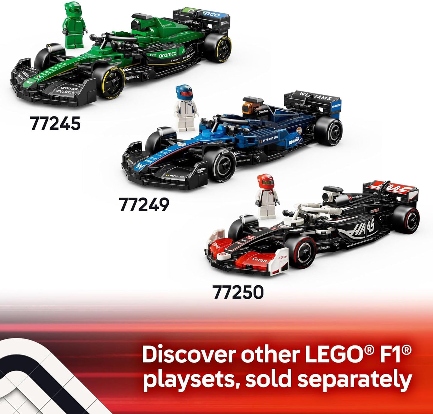 LEGO 77247 Speed Champions Kick Sauber F1 Team C44 Race Car