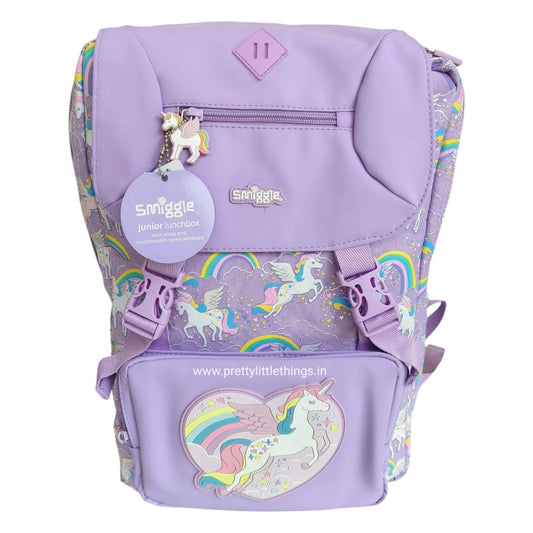 Smiggle School Bag : Unicorn Rainbow Colorful & Stylish 18 Inch Backpack for Kids